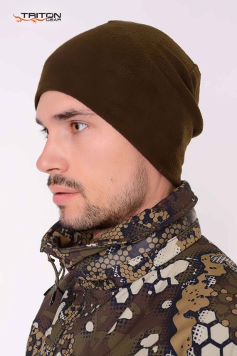 Шапка ,,FLEECE,, (Флис 130 гр, Коричневый) TRITON_1