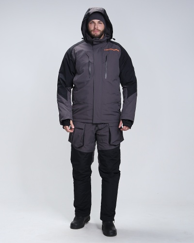Костюм ,,PRO ANGLER,, -15 (Таслан, Серо-Чёрный) TRITON_1